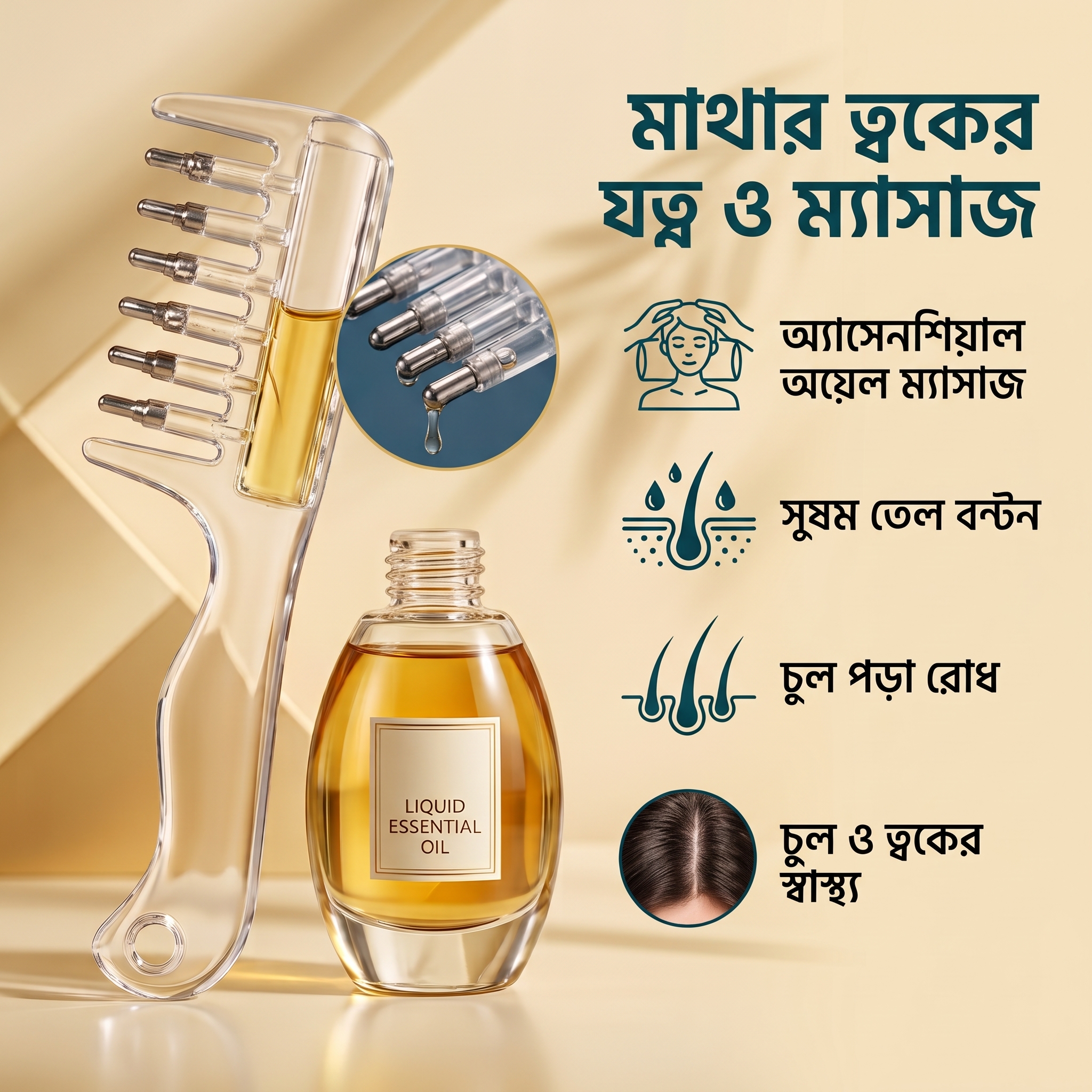 হেয়ার অ্যাপ্লিকেটর কোম্ব হেয়ার অ্যাপ্লিকেটর কোম্ব